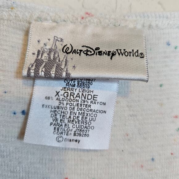 Walt Disney World Epcot Mickey Mouse Scoop Neckline Tank Top Size X-Large Summer - Picture 9 of 11